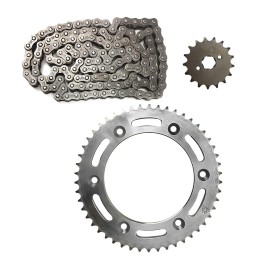 KIT DE SPROCKET SAYTO P/ XR 150L NXR 150 BROS (50 X 17T 428H X 130L)