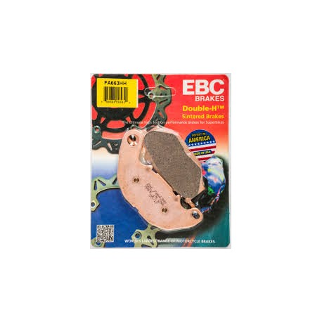 BALATAS EBC FRENO DISCO FA663HH P/ MT 03 R3 (DELANTERA)