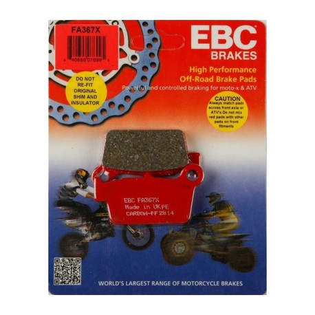 BALATA EBC FRENO DISCO FA367X P/ KX 250F KX 450F RM 250 YZ 250 YZ 450F
