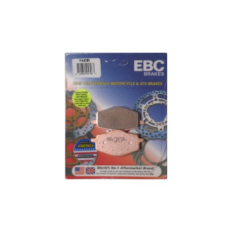 BALATA EBC FRENO DISCO FA101R YZ125U ‘88, XT600 (90-95), TRAS XT350 (85-00), YFM350 (87-88), YFZ350/TU/W (87-
89), DEL YTZ250N